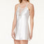 Flora By Flora Nikrooz Stella Charmeuse Embroidered-neckline Chemise Nightgown Ivory