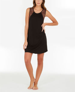 Flora By Flora Nikrooz Tanya Knit Chemise in Leopard/Black thumbnail 3