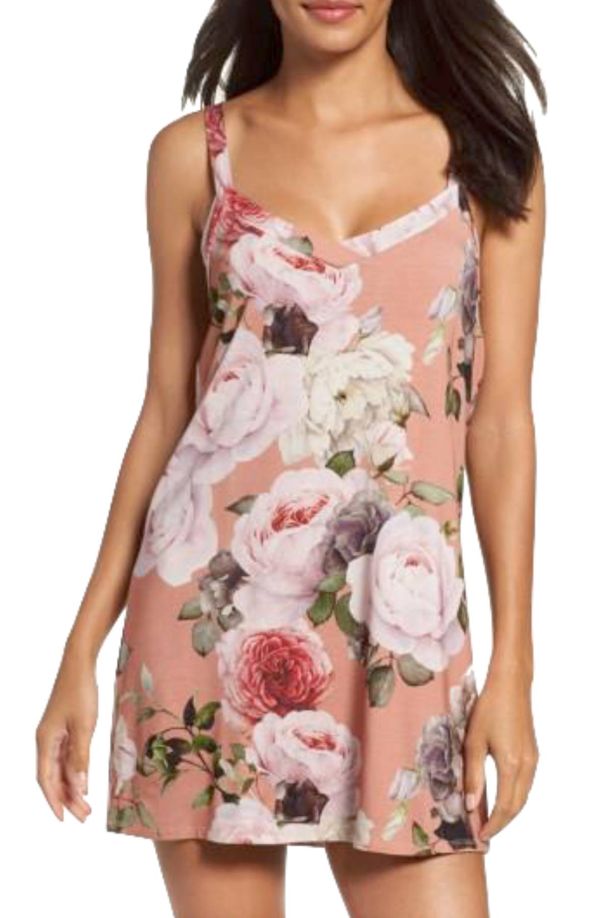 Flora Nikrooz Canyon-Floral Printed Rochelle Chemise