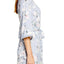 Flora Nikrooz Gray Lucca Floral Knit Kimono Wrap Robe
