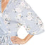 Flora Nikrooz Gray Lucca Floral Knit Kimono Wrap Robe