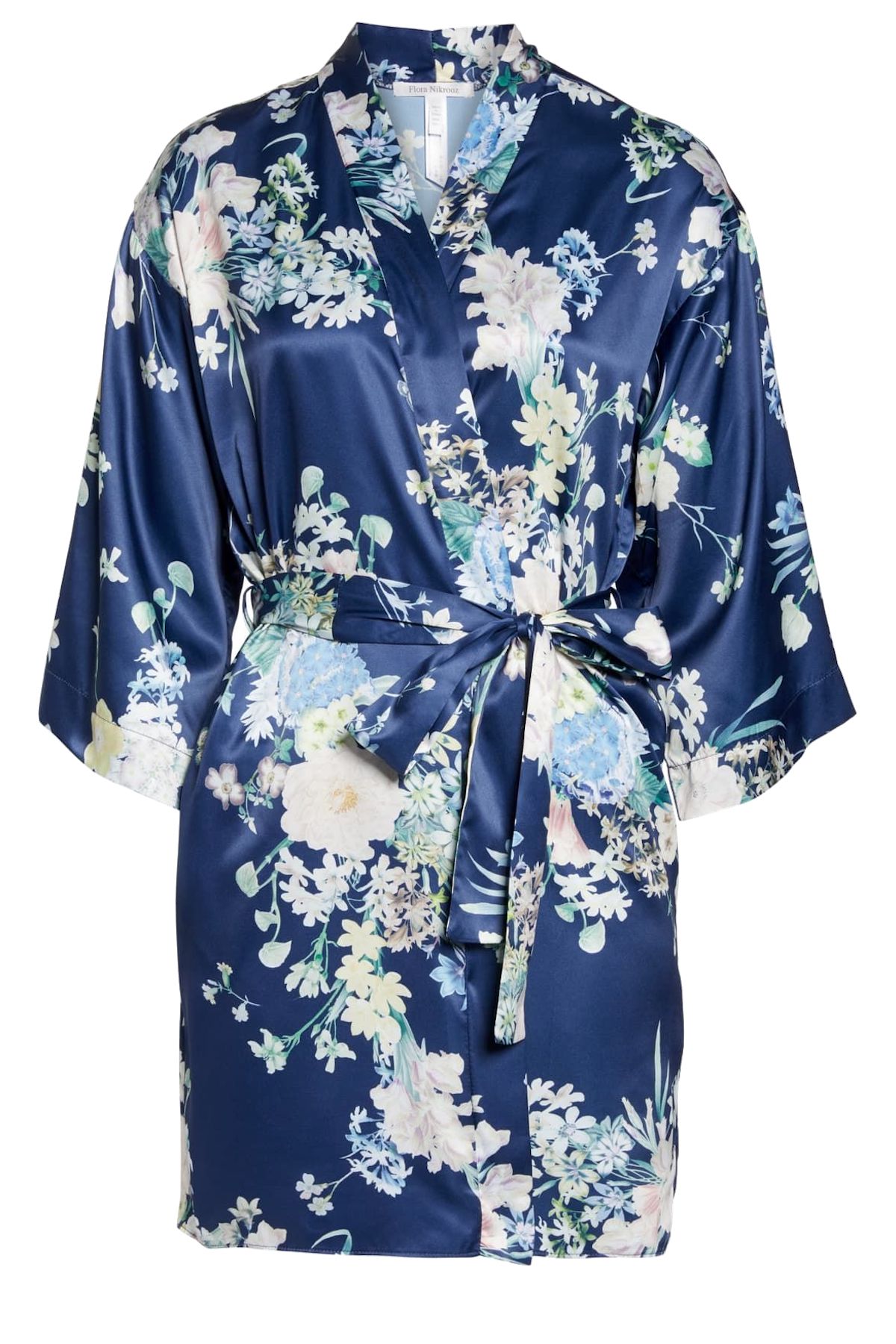 Flora Nikrooz Midnight Petra Kimono Wrap Robe