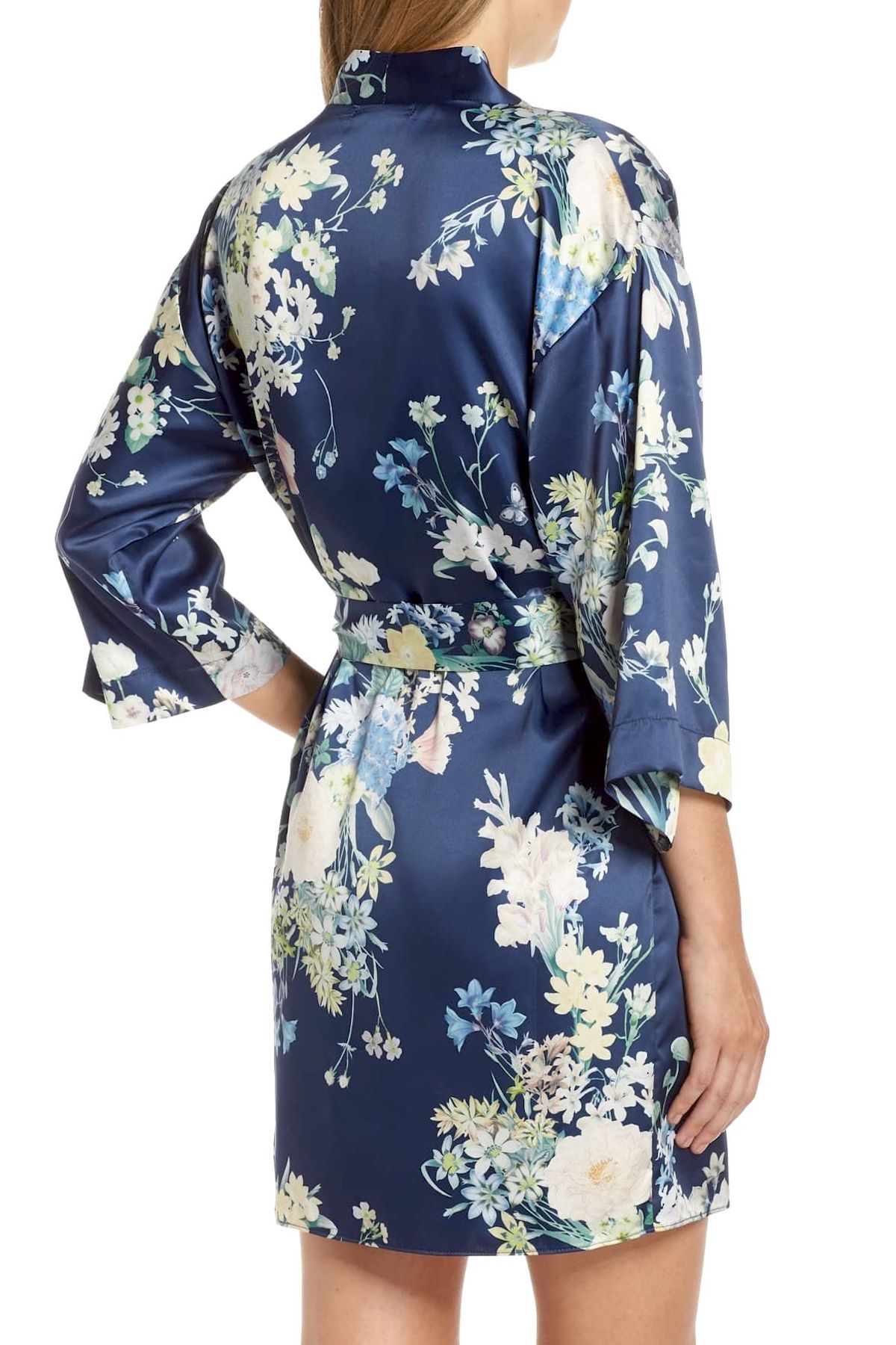 Flora Nikrooz Midnight Petra Kimono Wrap Robe