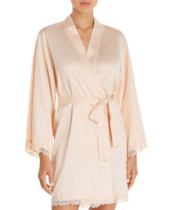Flora Nikrooz Othela Charmeuse Robe in Peach Petal thumbnail 3