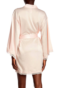 Flora Nikrooz Othela Charmeuse Robe in Peach Petal thumbnail 2