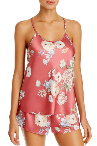 Flora Nikrooz Rosewater Arisa Floral Print Camisole / Short Lounge Set