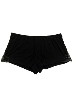 Flora by Flora Nikrooz Black Kat Lace-Trimmed Lounge Short thumbnail 2