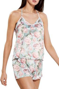 Flora by Flora Nikrooz Brenda Floral Printed Cami / Short Pajama Set thumbnail 2