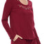 Flora by Flora Nikrooz Brick Eleanor Cut Out Neckline Lounge Top