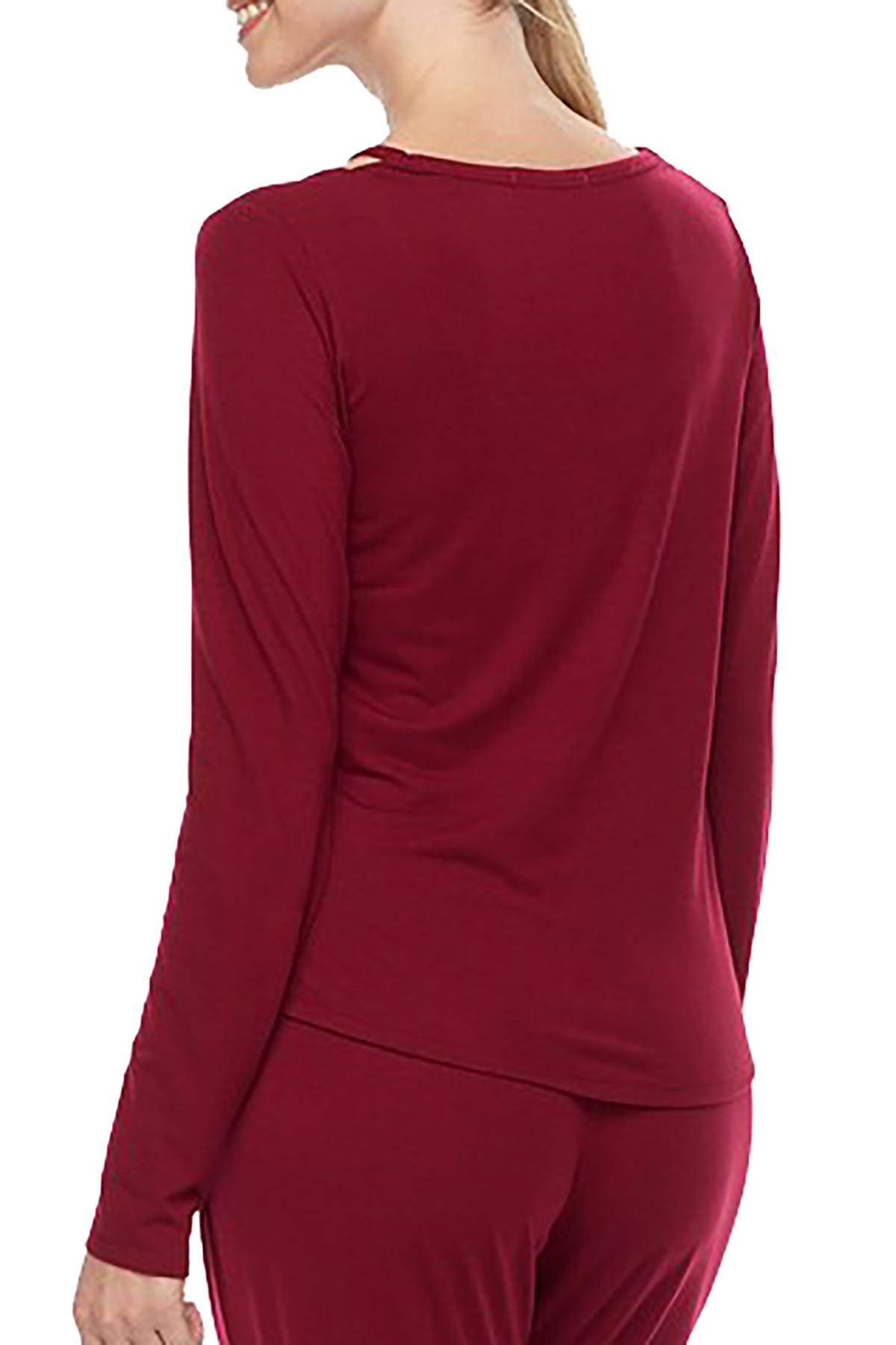 Flora by Flora Nikrooz Brick Eleanor Cut Out Neckline Lounge Top
