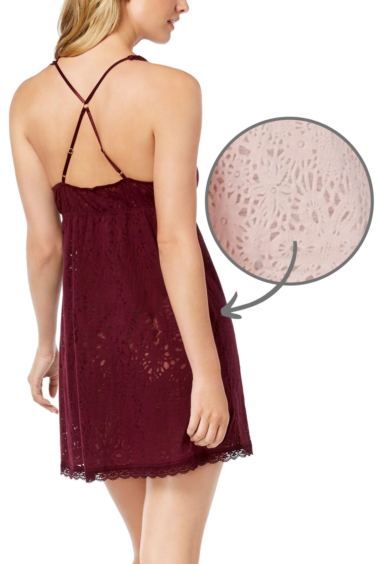 Flora by Flora Nikrooz Frost-Lilac Bisou Burnout Chemise