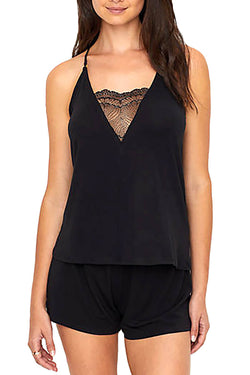 Flora by Flora Nikrooz Kat Knit Sleep Set in Black thumbnail 2