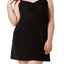 Flora by Flora Nikrooz PLUS Black Velvet-Knit Chemise