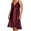 Flora by Flora Nikrooz PLUS Bordeaux Satin Charmeuse Stella Nightgown