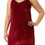 Flora by Flora Nikrooz PLUS Brick-Red Velvet-Knit Chemise
