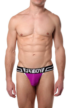 FlyBoy Fluorescent-Purple Sport Mesh Jockstrap thumbnail 1