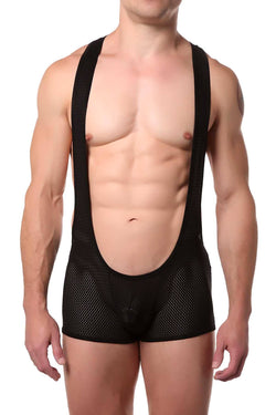FlyBoy Jag-Black Plunge Singlet thumbnail 1