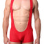 FlyBoy Sport-Red Plunge Singlet