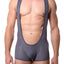 FlyBoy Wolf-Grey Plunge Singlet