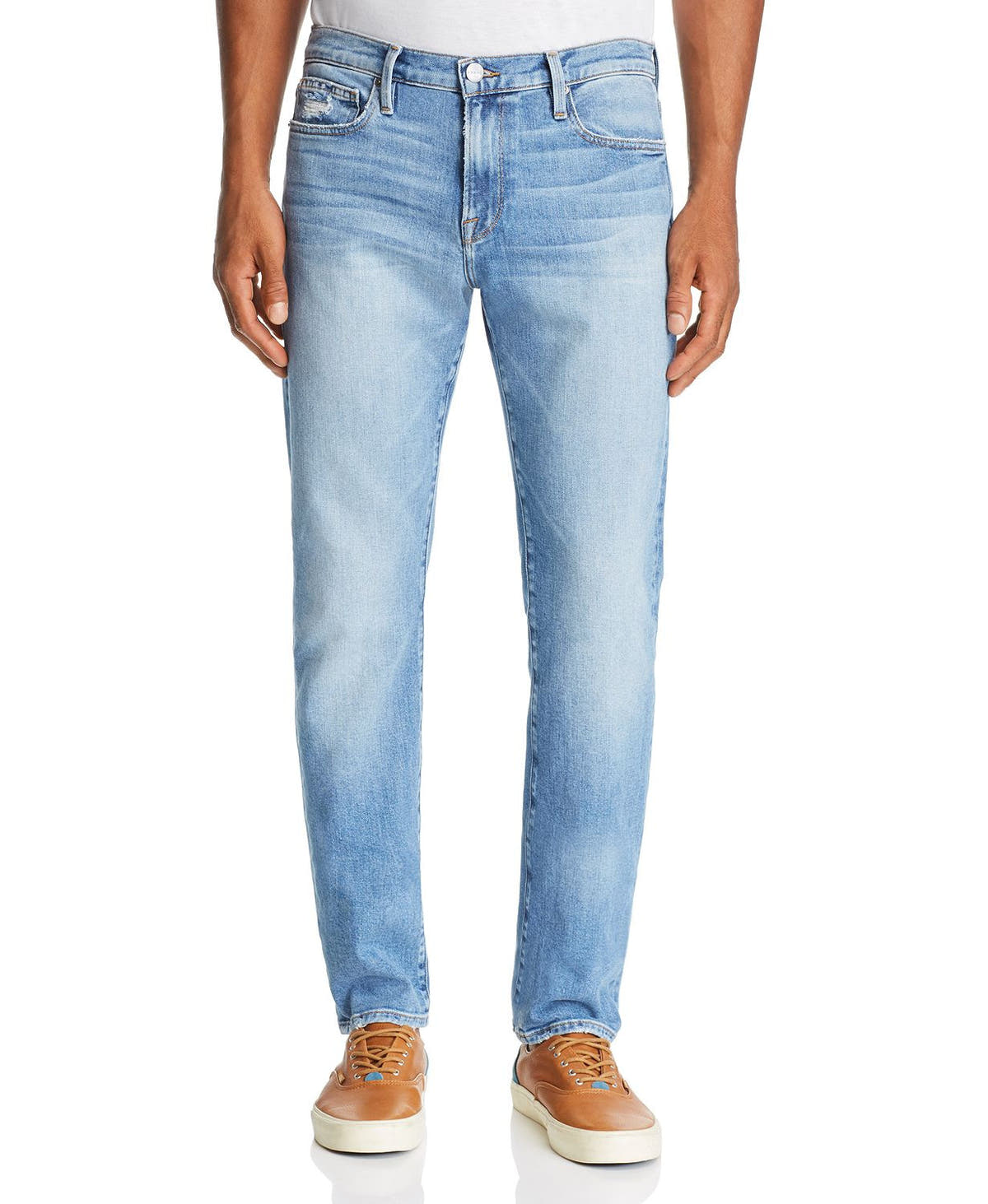Frame L'homme Slim Fit Jeans In Blue Bay Blue Bay
