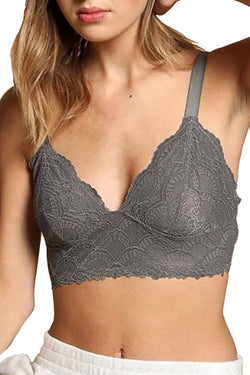 Free People Graphite 'Let Me Kiss You' Lace Bralette thumbnail 2