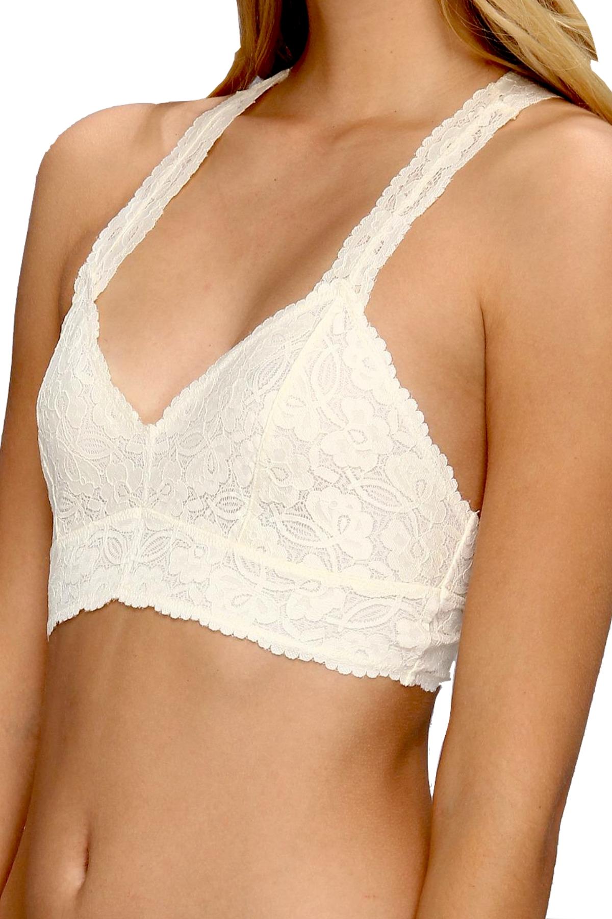 Free People Ivory Galloon-Lace Racerback Bralette