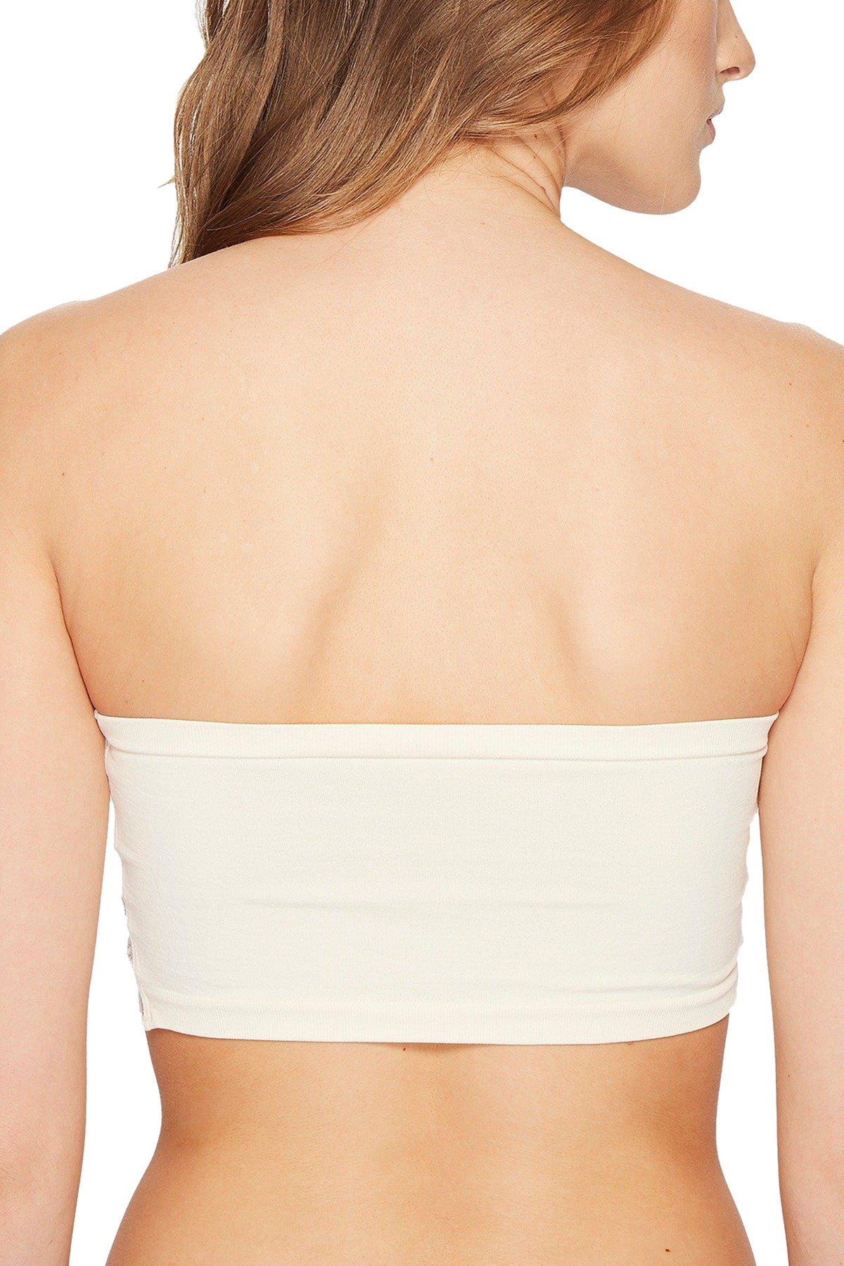 Free People Ivory Reversible Seamless Lace Bandeau Bralette