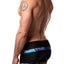 Freedom Reigns Black/Aqua-Camo Strike-Force Square-Cut Swim Brief
