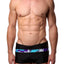 Freedom Reigns Black/Aqua-Camo Strike-Force Square-Cut Swim Brief