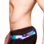 Freedom Reigns Black/Aqua-Camo Strike-Force Square-Cut Swim Brief