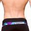 Freedom Reigns Black/Aqua-Camo Strike-Force Square-Cut Swim Brief