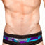 Freedom Reigns Black/Aqua-Camo Tech-Pro Swim Brief
