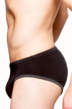 Freedom Reigns Black/Cyan/Grey-Camo Contrast Swim Brief thumbnail 4