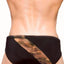 Freedom Reigns Black/Green-Camo Combat Swim Brief