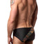 Freedom Reigns Black/Green-Camo Combat Swim Brief