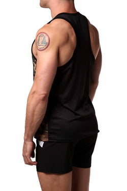 Freedom Reigns Black/Green-Camo Combat Tank Top thumbnail 2