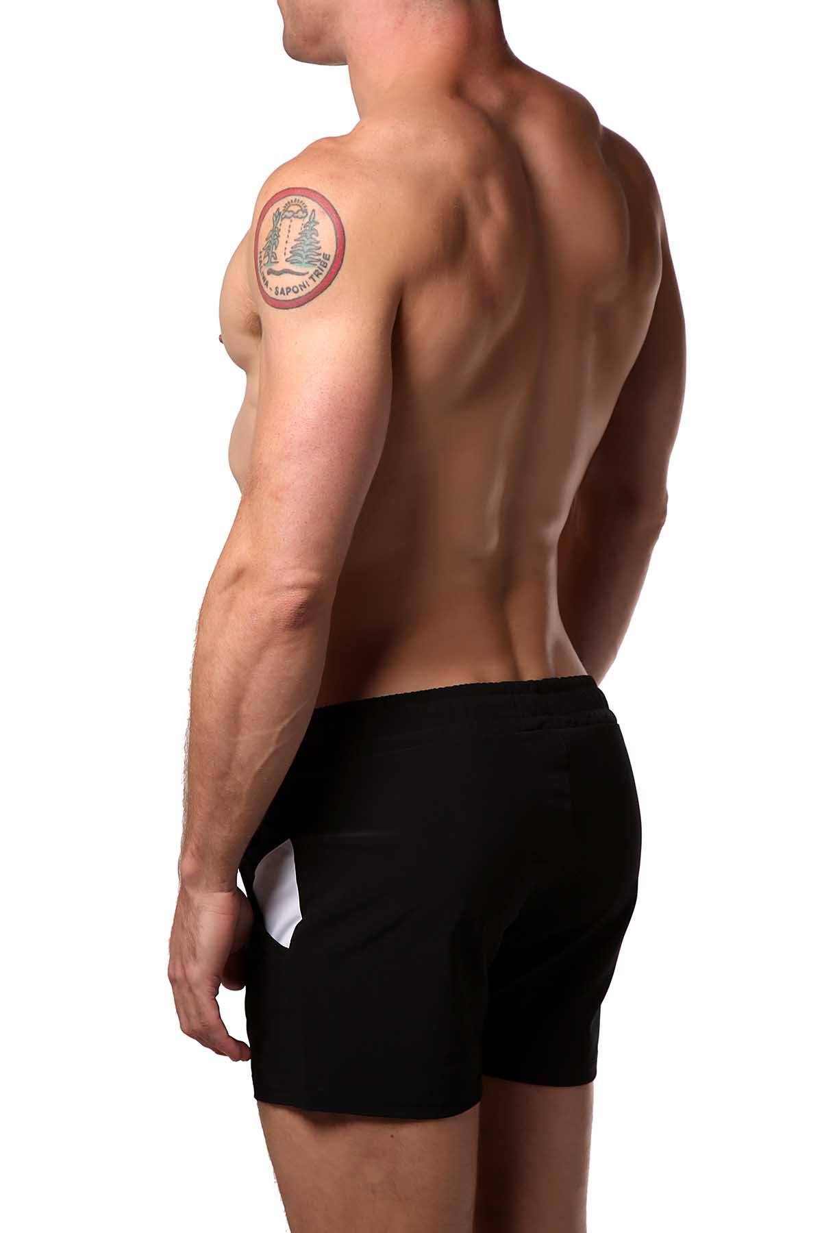 Freedom Reigns Black/White Wave Boardshort