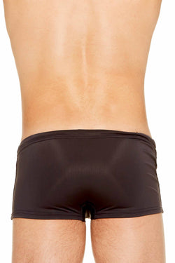 Freedom Reigns Charcoal & Black Applique Swim Trunk thumbnail 4