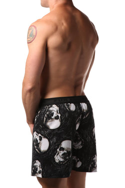 Fun Boxers Black Skull Sketch Boxer Short thumbnail 2