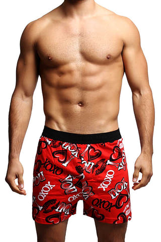 Fun Boxers Red Kisses/Love Boxer Short
