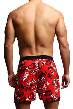 Fun Boxers Red Kisses/Love Boxer Short thumbnail 3
