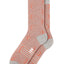 Fun Socks Orange/Grey Spiral Stripe Crew Socks