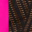 GO by Gossip Black/Pink Sporty Splice Layered Crochet Tankini Top