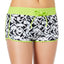 GO by Gossip Black/White Geo Graphic Content Swim Short