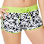 GO by Gossip Black/White Geo Graphic Content Swim Short