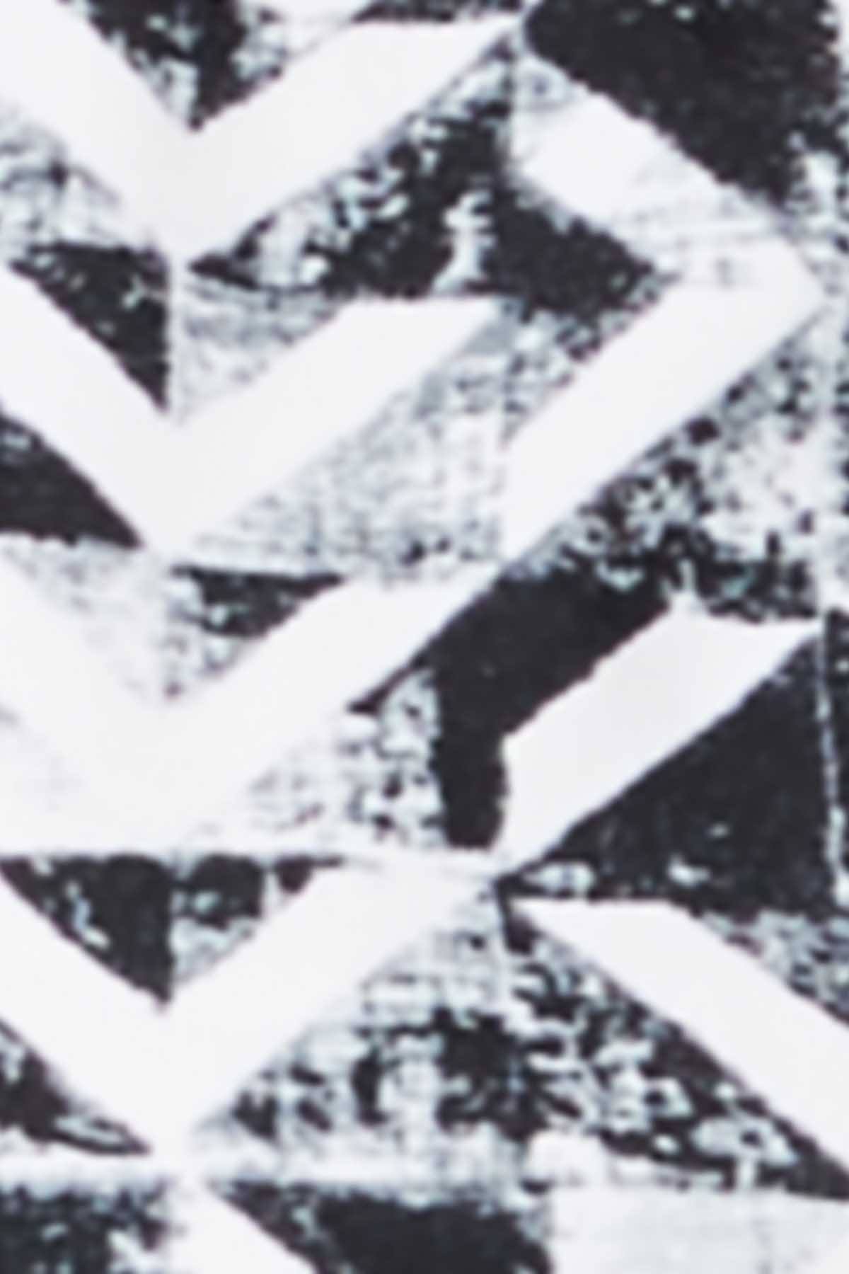 GO by Gossip Black/White Geo Graphic Content Swim Short