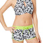 GO by Gossip Black/White Geo Graphic Content Swim Short