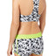 GO by Gossip Black/White Geo Graphic Content Swim Short