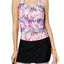 GO by Gossip Purple Multicolor Palm Dazed Racerback Tankini Top