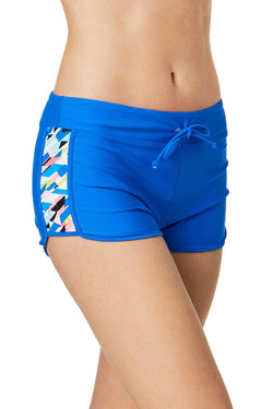 GO by Gossip Royal/Multi Crossed Signals Swim Short thumbnail 1